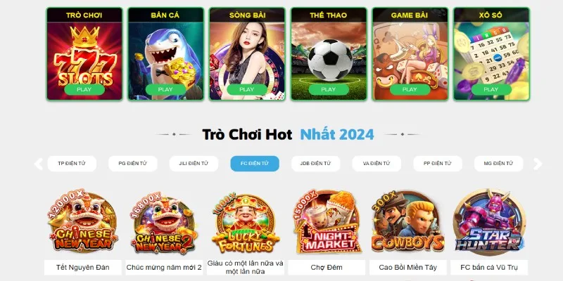 Kho game đẳng cấp trải nghiệm đa dạng hấp dẫn